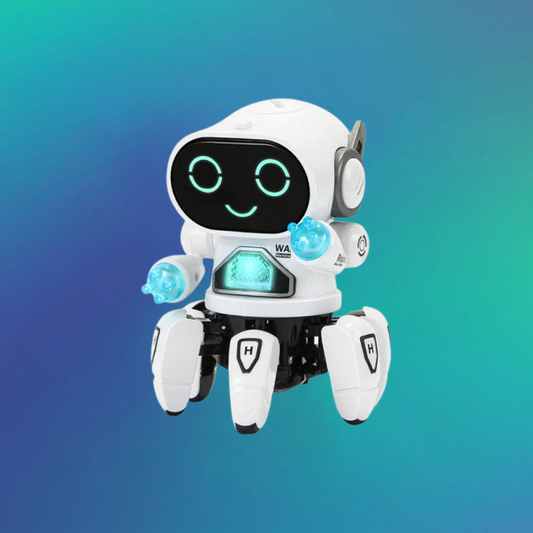 Dance Music 6 Claws Robot Octopus Spider Robots Vehicle Birthday Gift Toys for Children Kids Early Education Baby Toy Boys Girls