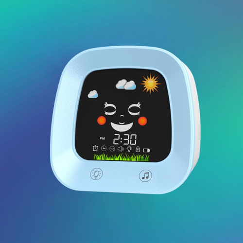 Children's Music Alarm Student Mute Snooze Alarm Bedside Luminous Clock