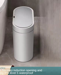 7L Trash Can Smart Sensor Trash Can Automatic Household Electronic Kitchen Trash Bin Toilet Waterproof Narrow Seam Sensor Bin