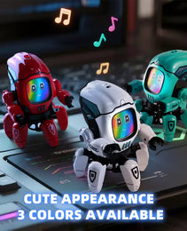 Dance Music 6 Claws Robot Octopus Spider Robots Vehicle Birthday Gift Toys for Children Kids Early Education Baby Toy Boys Girls
