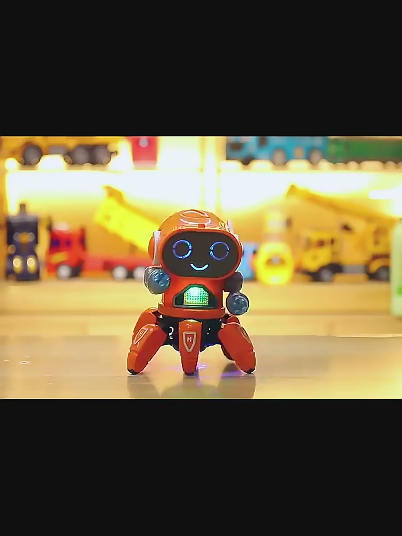 Dance Music 6 Claws Robot Octopus Spider Robots Vehicle Birthday Gift Toys for Children Kids Early Education Baby Toy Boys Girls